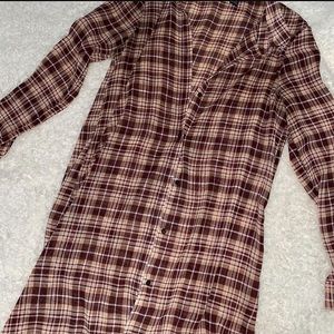 Long Burgundy Cardigan/Dress Forever 21